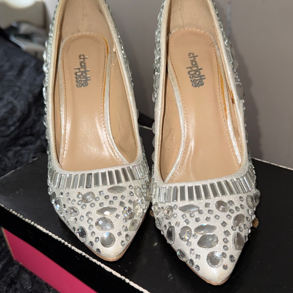 Dollhouse Silver Gemstone Heels - Picture 6 of 9